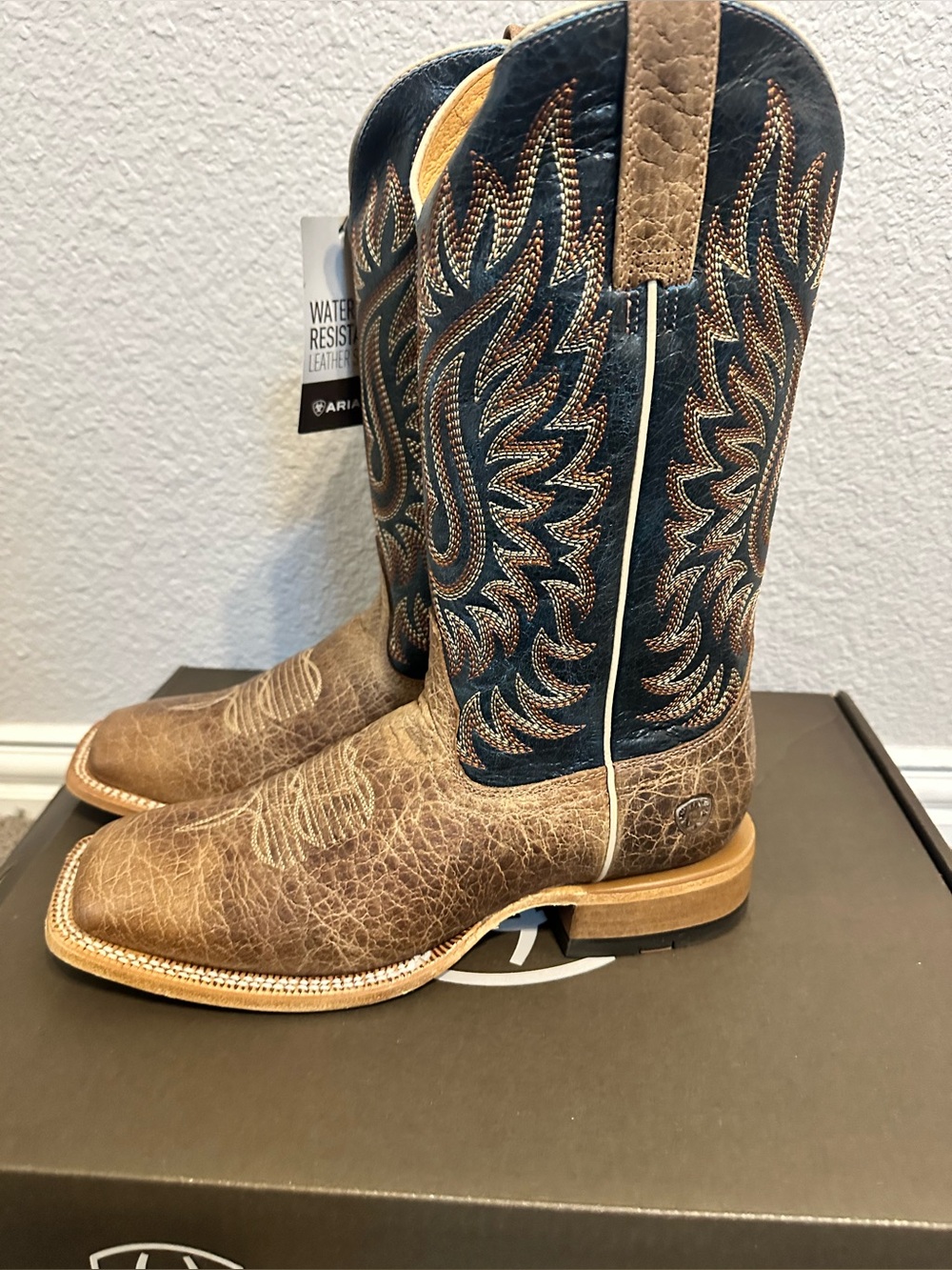 Ariat Men Earth Brown Bison Royal Blue